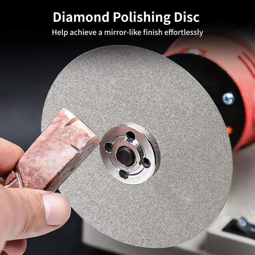 Homaisson 6 PCS Diamond Polishing Disc Set, 6 Inch Diamond Flat Lap Discs, 80...