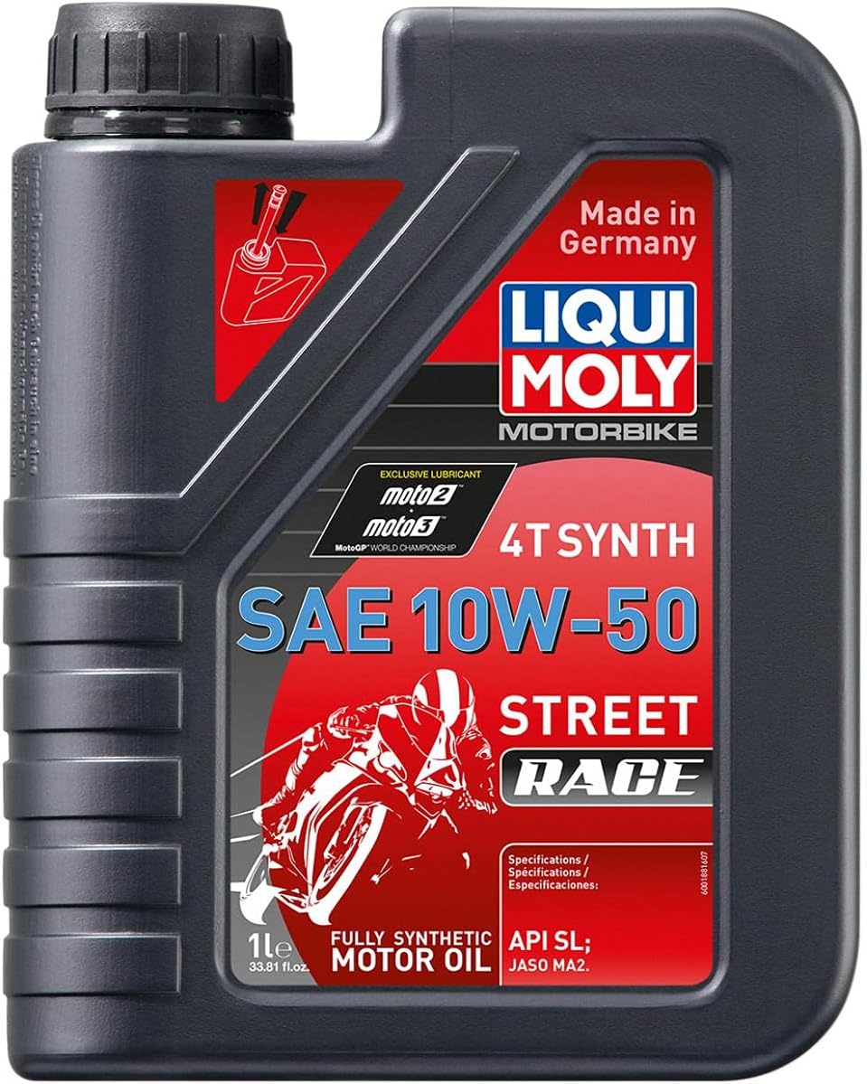 LIQUI MOLY 1L Motorbike 4T Synth SAE 10W50 Street Race