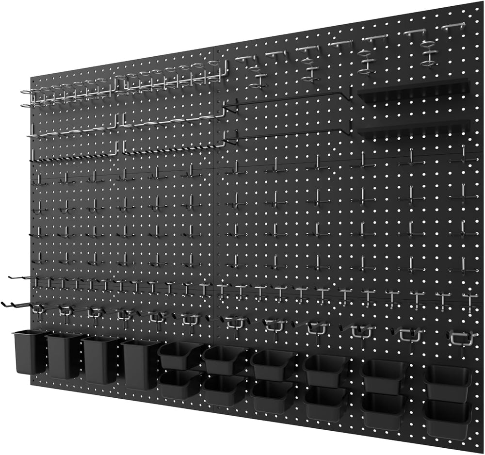 Metal Peg Board Kit with 1/4" Pegboard Accessories, 6 Pack 12"X24&q...