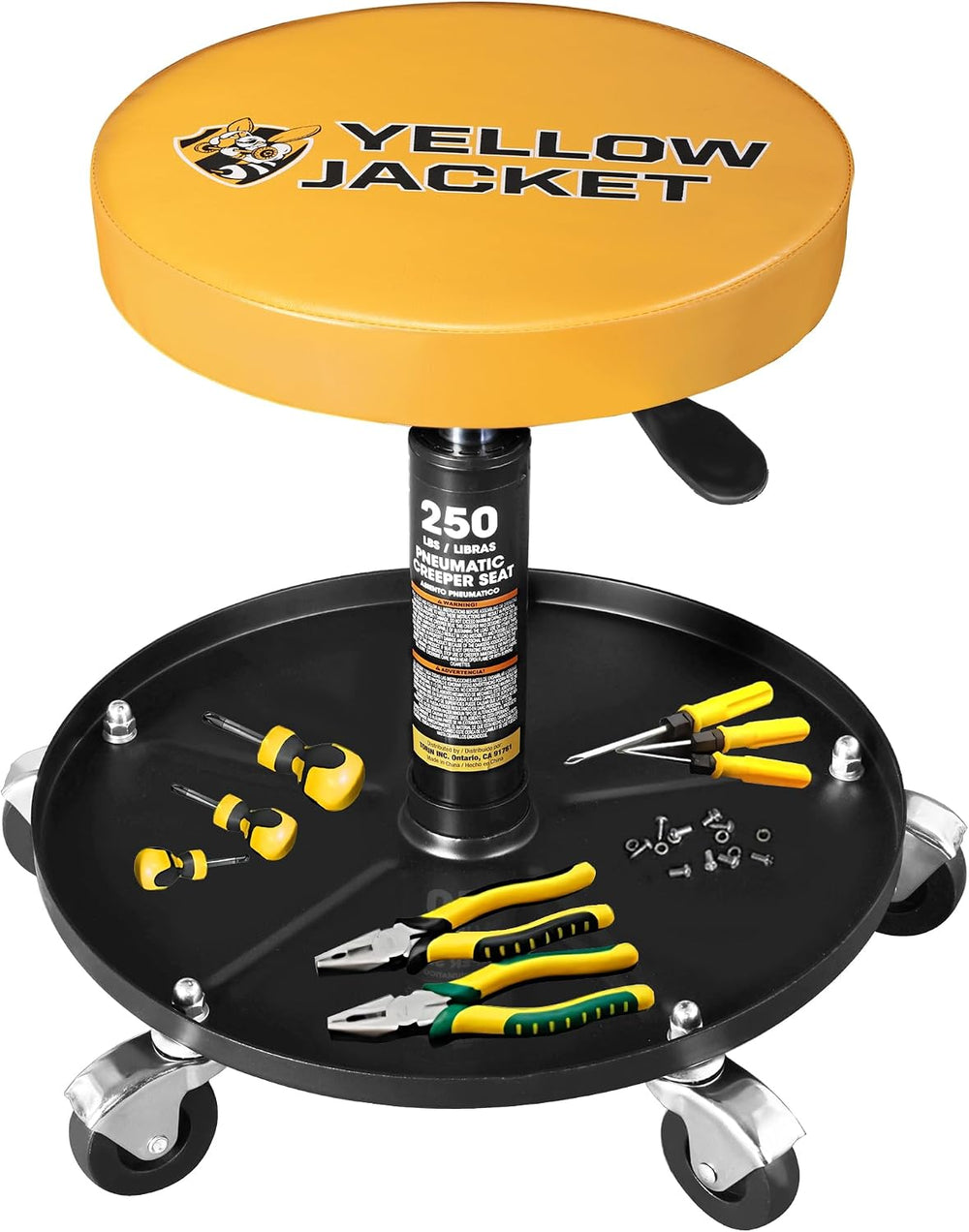 YELLOW JACKET Rolling Mechanic Stool
