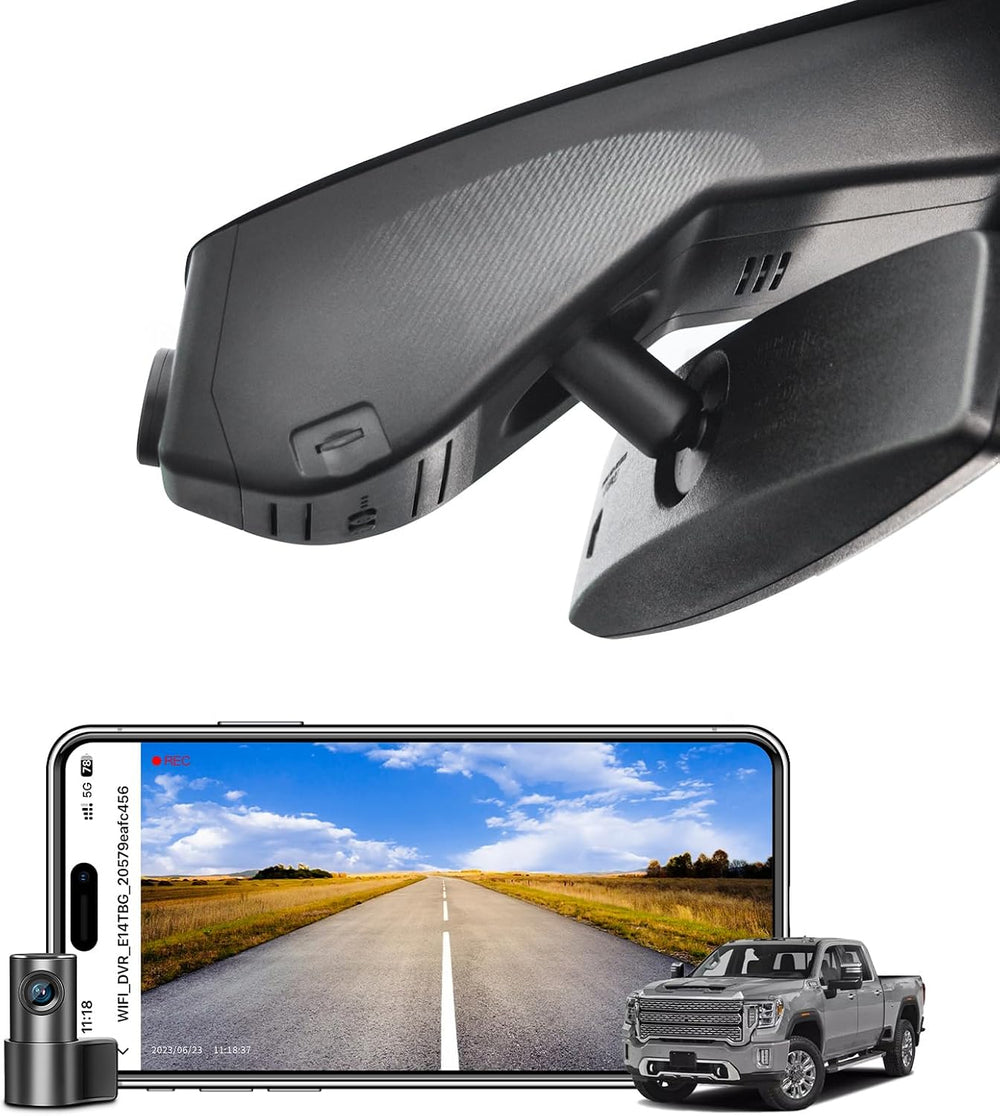 4K Dash Cam for GMC Sierra 1500 2019-2021, 1500 Limited 2022 & HD 2020-2023