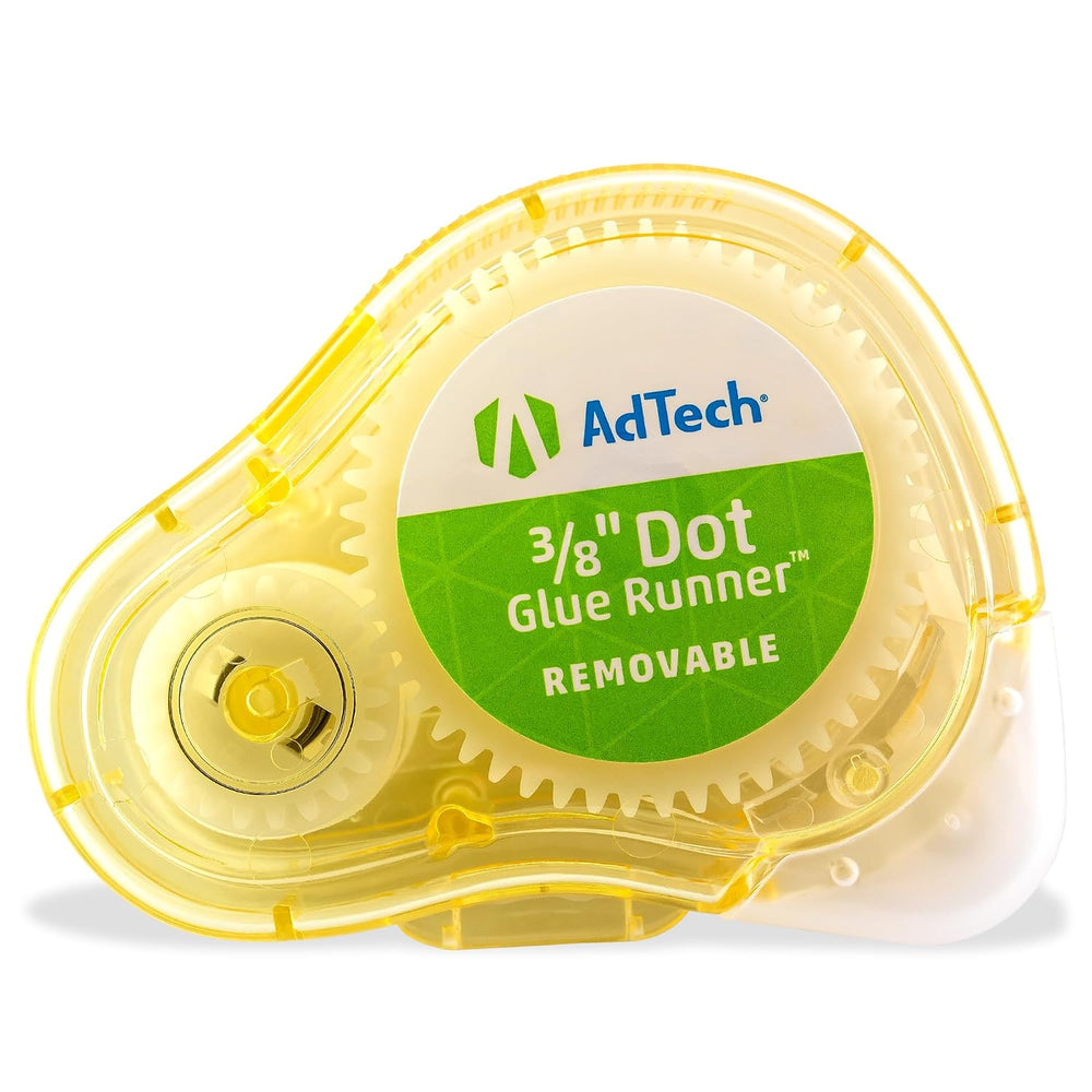 AdTech Removable Adhesive Dots Glue Runner, Clear .375" - 3 Count (Pack ...