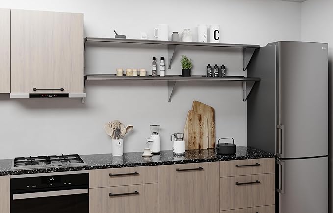 AmGood 72" Long X 12" Deep Stainless Steel Wall Shelf | NSF Certifi...