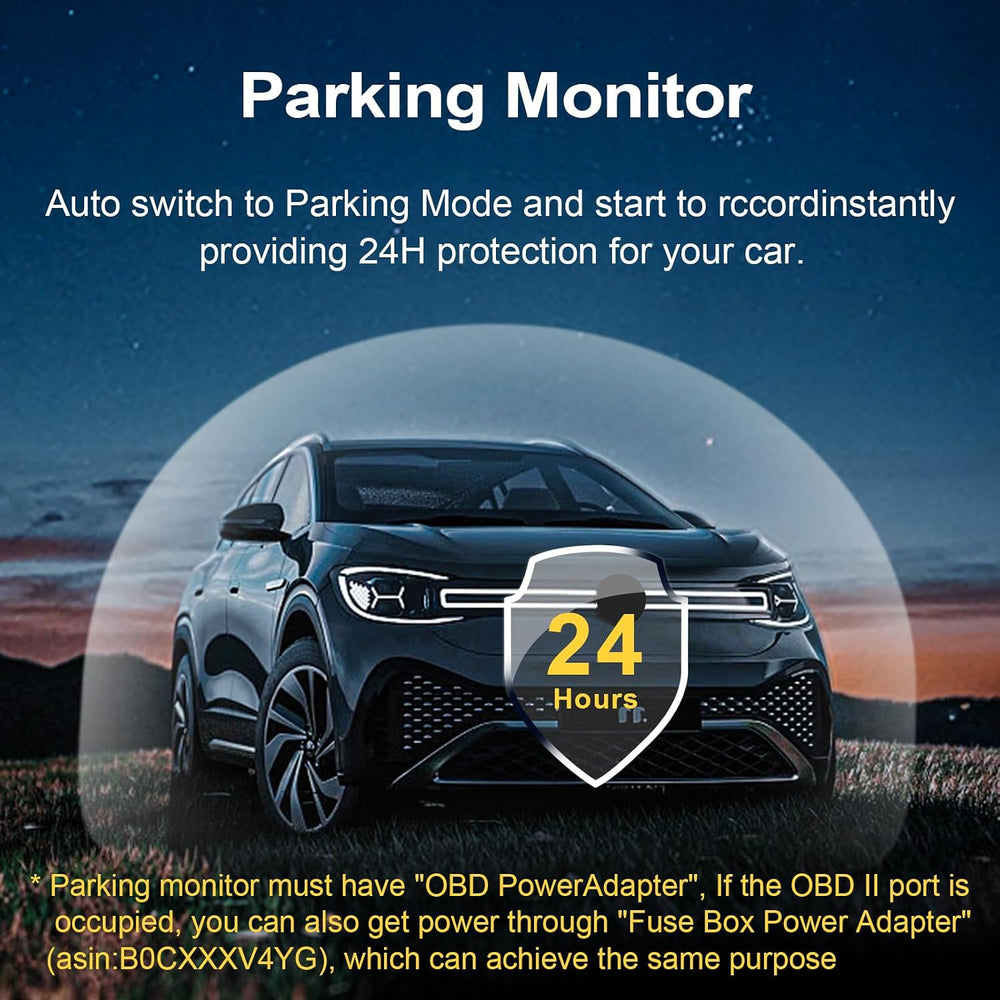 Front 4K & Rear 1080p Dash Cam for Ford Explorer U625 2020-2024(Model A)