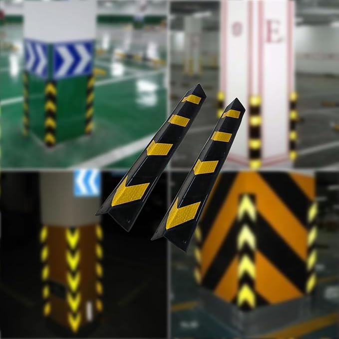 27" Rubber Garage Wall Protector Corner Guard (6 Pack)