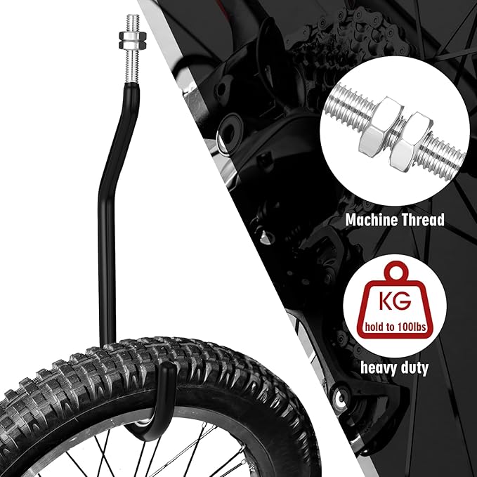 Shimeyao 8 Pcs Machine Thread Bicycle Storage Hook