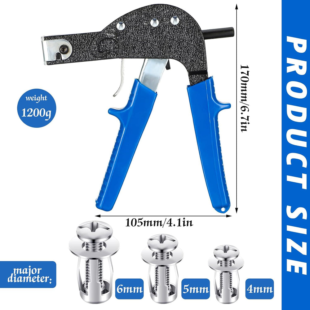 Yaocom 46 Pcs Hollow Door Anchors with Tool, Petal Nut for Drywall