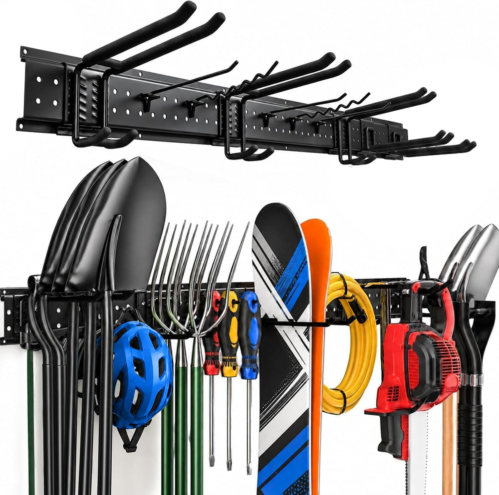 49.5"Garage Tool Organizer Wall Mount - 400 lbs Garden Tool Holder