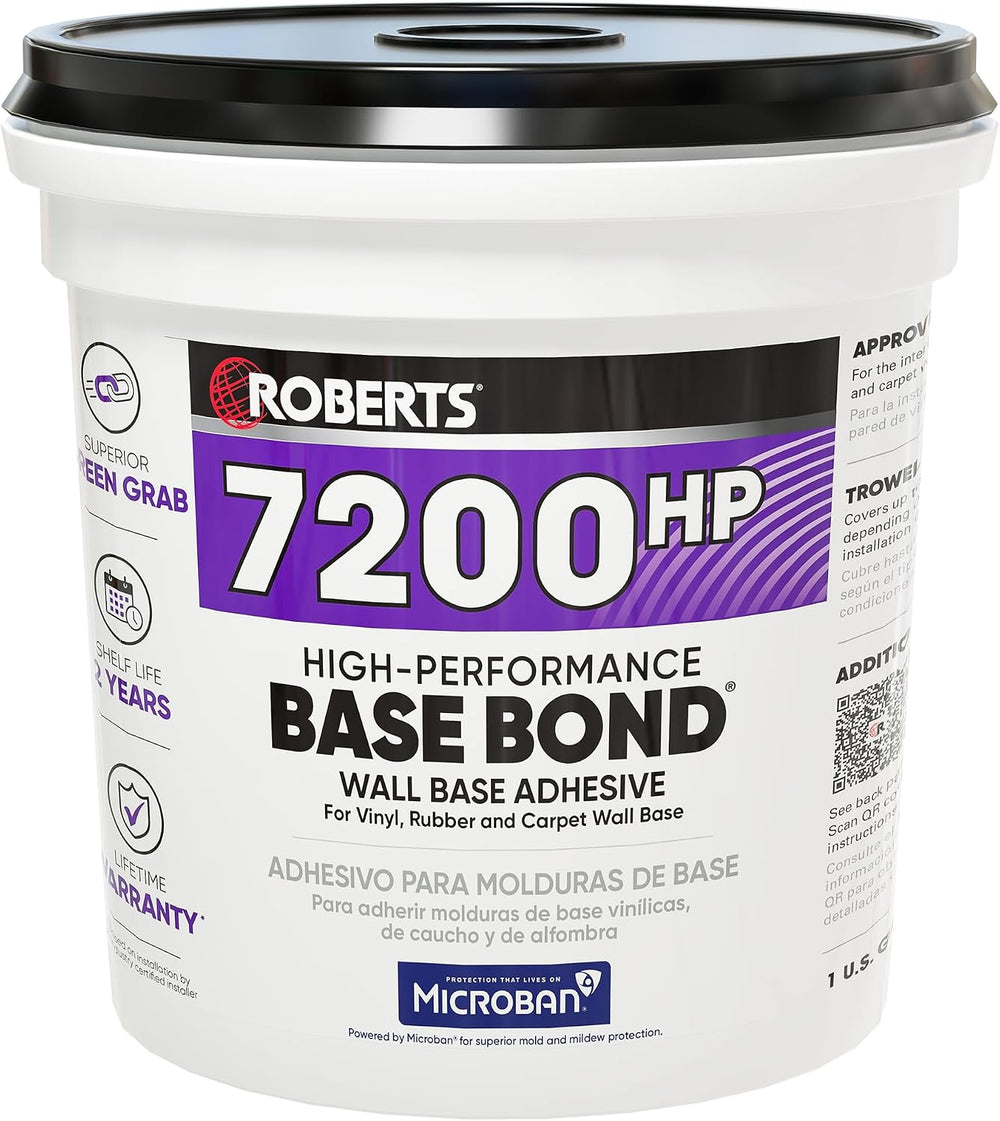 Roberts High-Performance Base Bond Wall Base Adhesive - 1 Gal. (3.78 L)