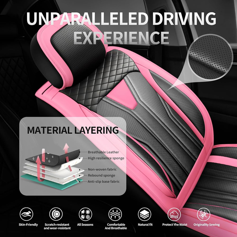 Car Seat Covers for Chevrolet/Chevy Blazer 2019-2027 Pink&Black