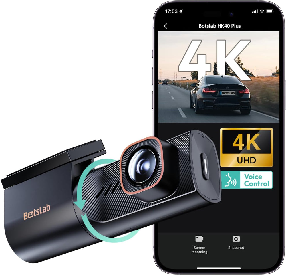Botslab HK40 Plus 4K Dash Cam Front, Night Vision, G-Sensor [2026 Upgraded]