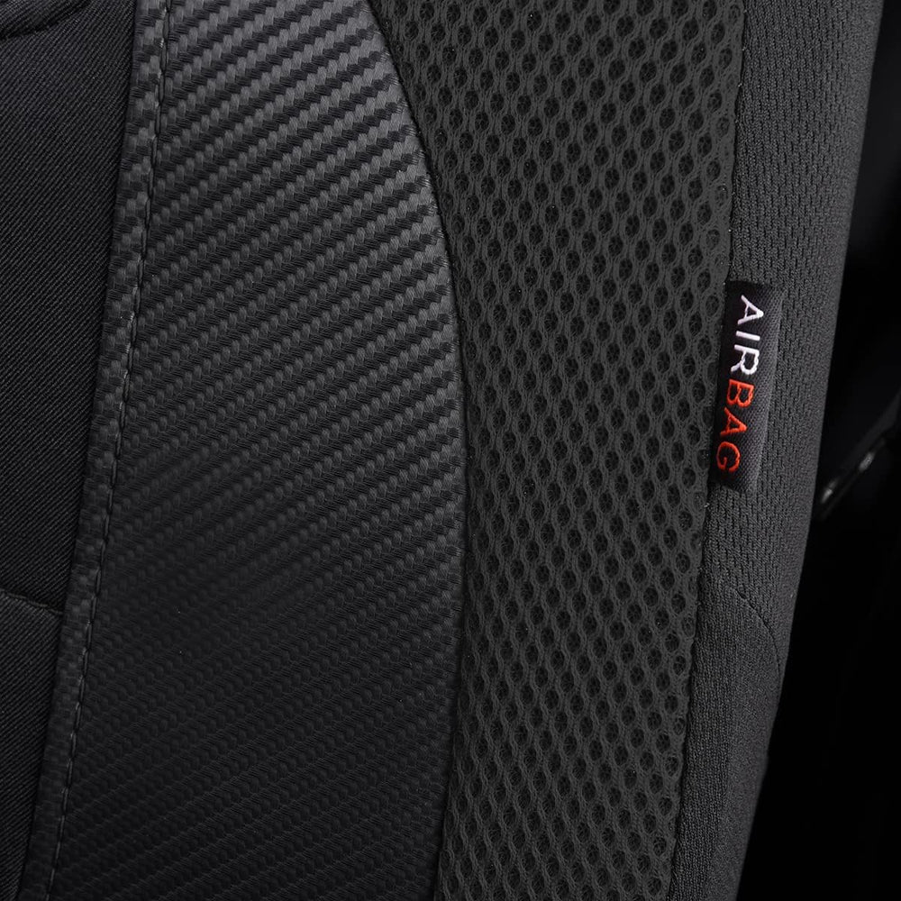 Flying Banner car seat Covers Quality Carbon Fiber Air Mesh Fabric Sport Low ...