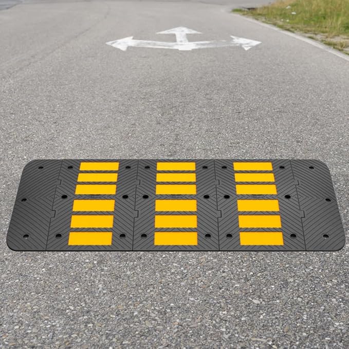 Speed Bumps for Driveway 35"x10"x1.8" Flexible Installation Co...