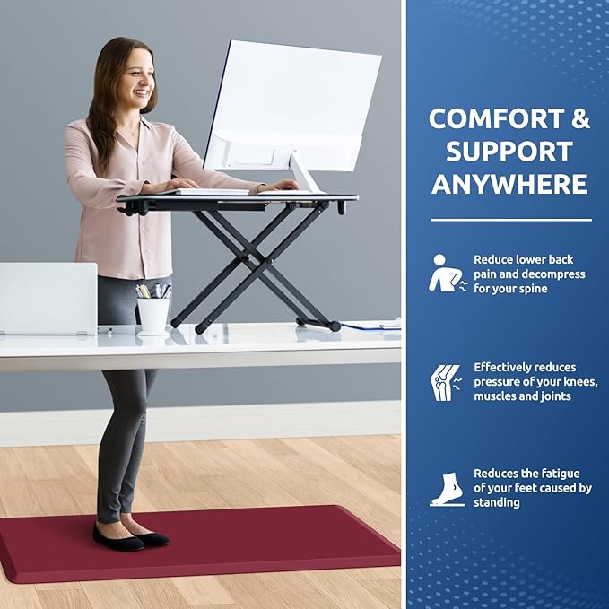 KitchenClouds Kitchen Mat Cushioned Anti Fatigue Kitchen Rug 17.3"x39"