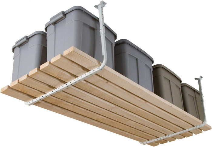 80842-10 33 in. x 34 in. Adjustable Garage Ceiling Mount Storage Rack Kit
