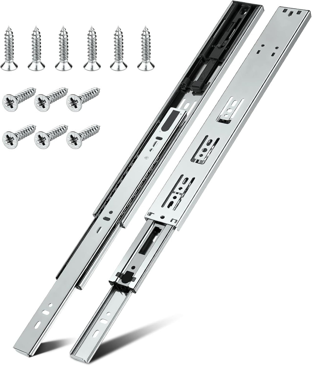 HBL'10 Pairs Soft Close Drawer Slides 22 inch,Full Extension,200Lbs Load