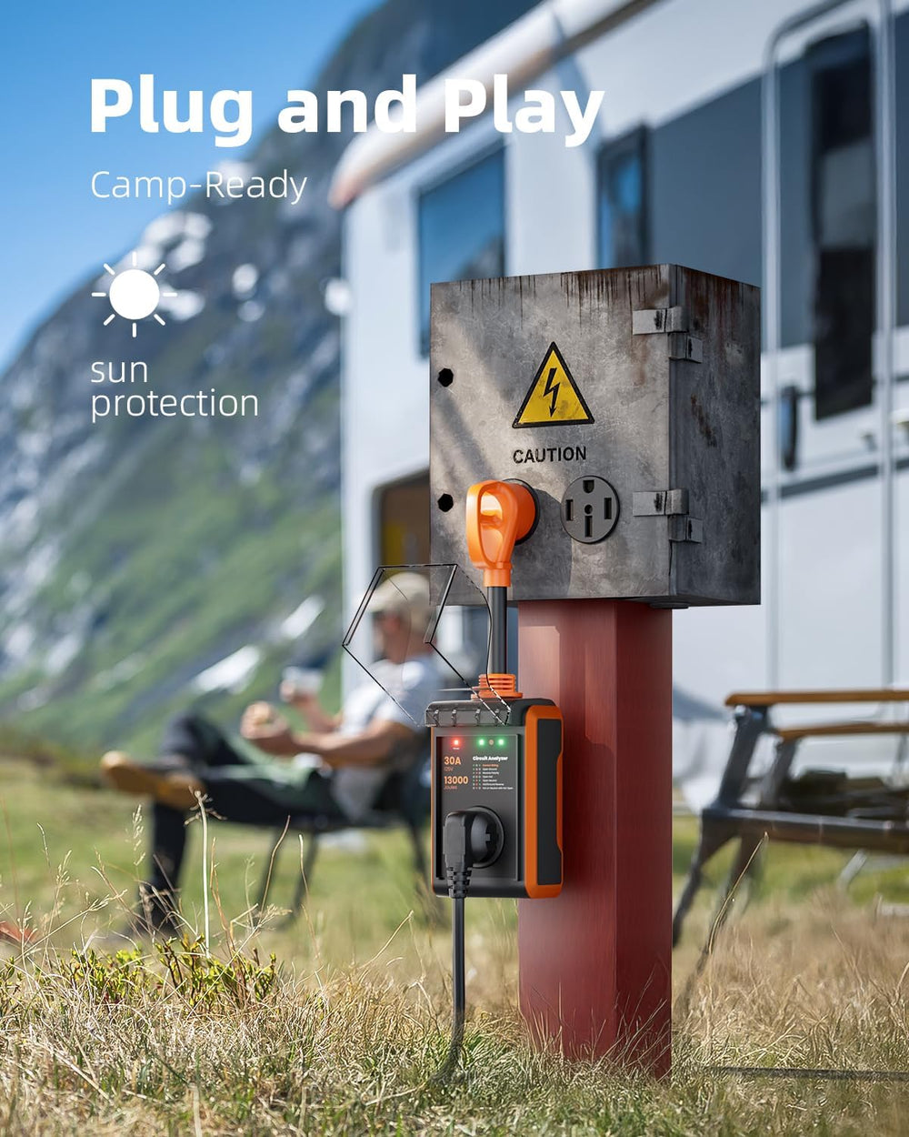 RV Surge Protector 30 amp, 13000J Surge Protection