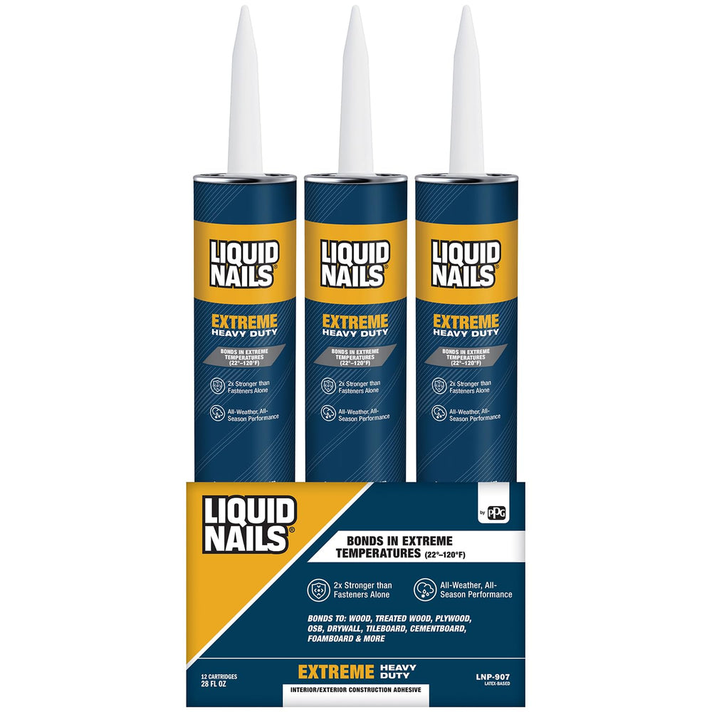 Liquid Nails Extreme Heavy Duty 28 oz. White Latex-Based Construction Adhesiv...