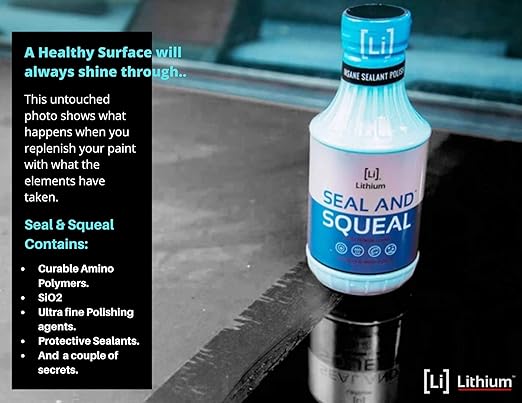 Lithium Seal and Squeal Car Paint Restorer, Polish and Sealant