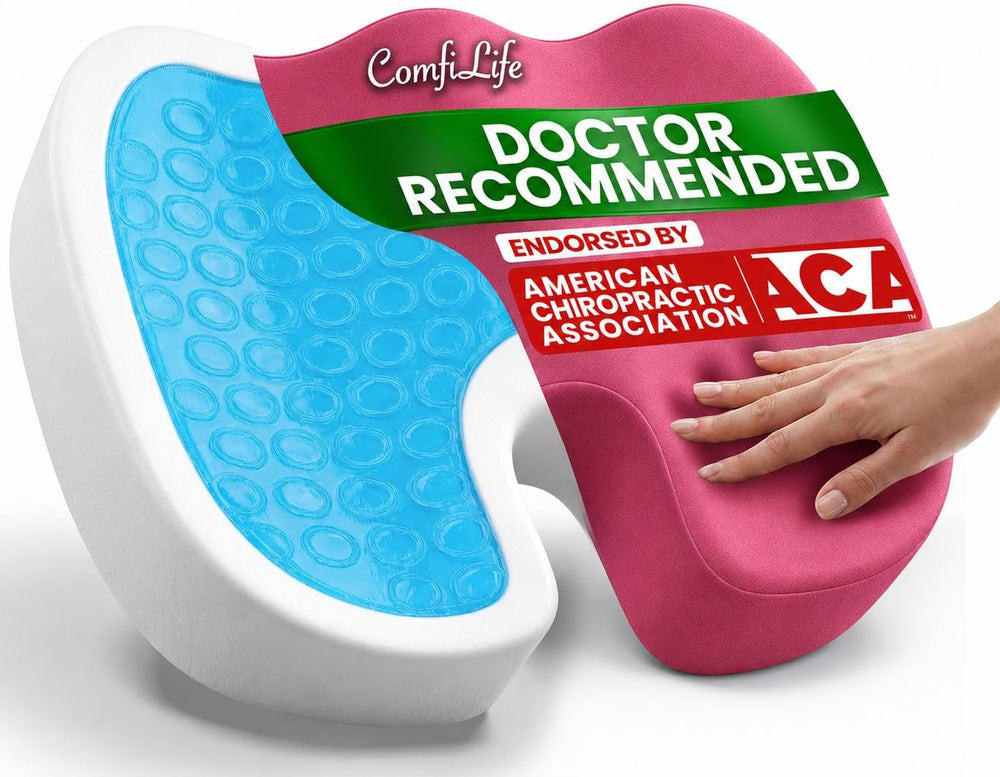 ComfiLife Doctor Recommended Seat Cushion - Premium Gel & Memory Foam Off...