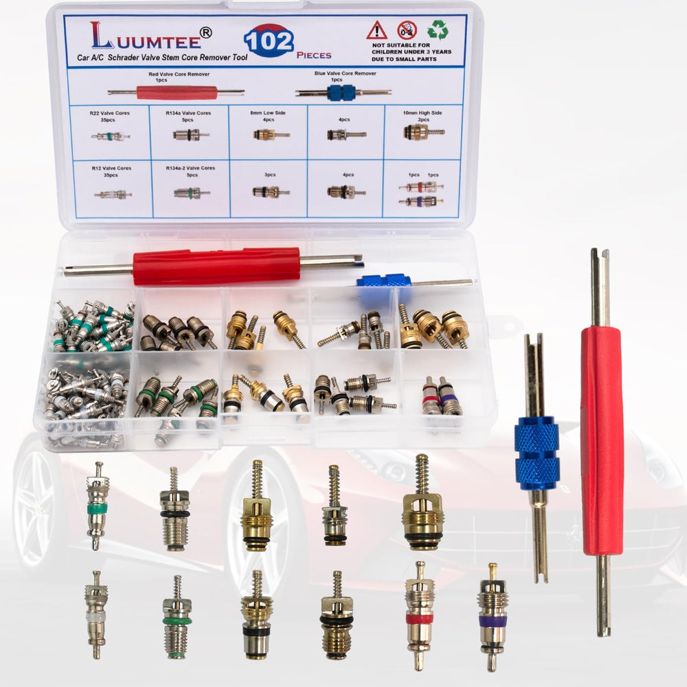 6 Sets Car A/C Repair Kits for R12 & R134a Systems (838PCS)