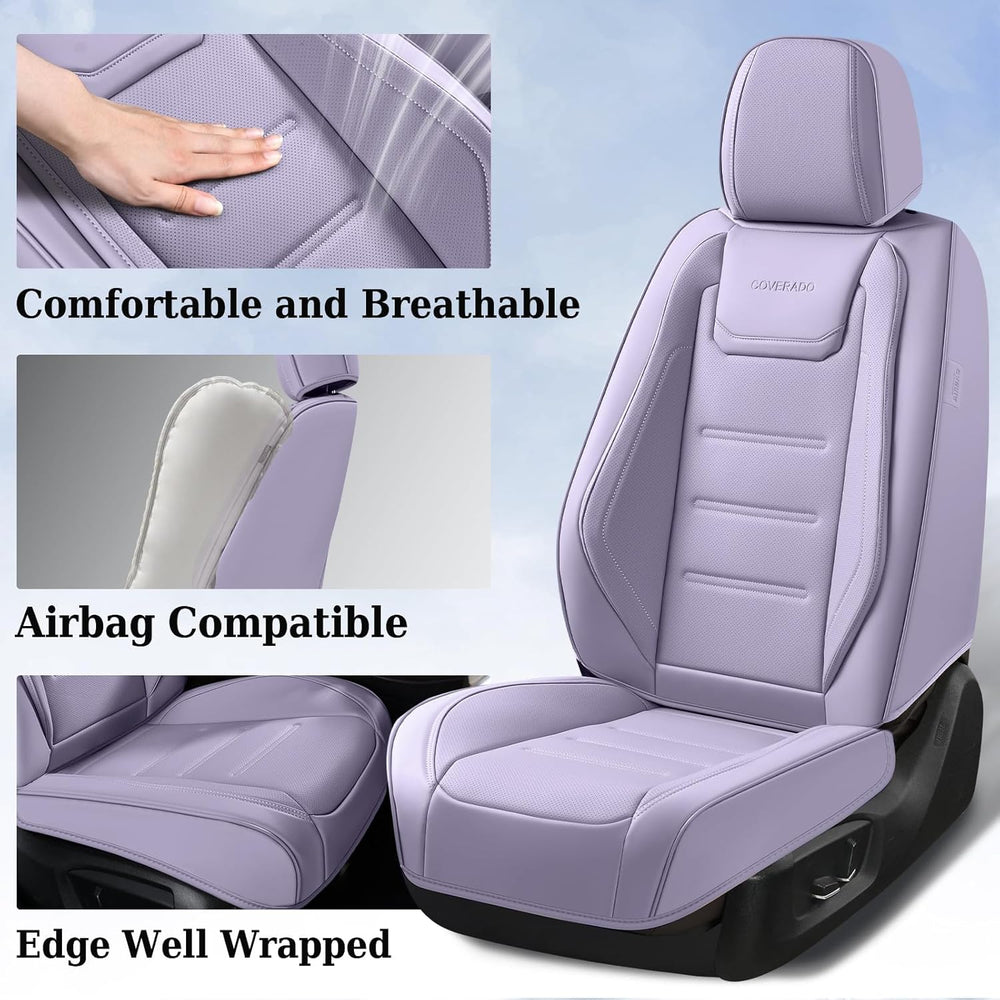 Coverado Car Seat Covers Full Set, Seat Covers for Cars, Car Seat Protector W...