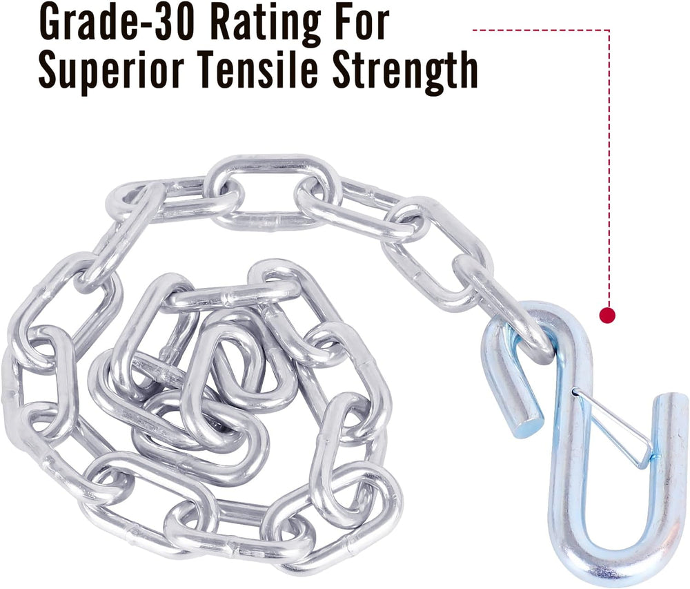 27" Trailer Safety Chain Kit w/ 5/16" Hooks 7000 lbs 2PK