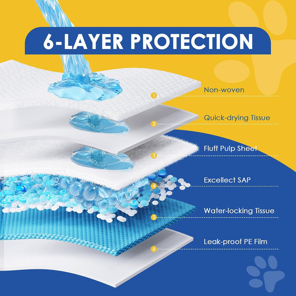 36"x36" Pee Pads for Dogs-100 Pack Super Absorbent XXXL Potty Pads ...
