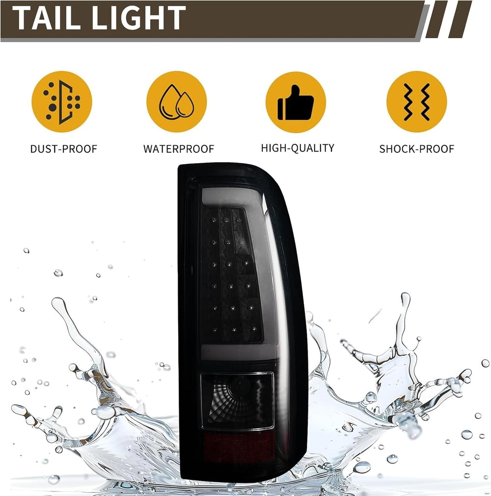 Tail Light Assembly Compatible With Chevy Silverado 1500 2500 3500 2003-2006 ...