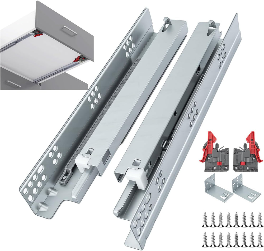 homdiy 21 Inch Undermount Soft Close Drawer Slides Hidden Rails 1 Pair
