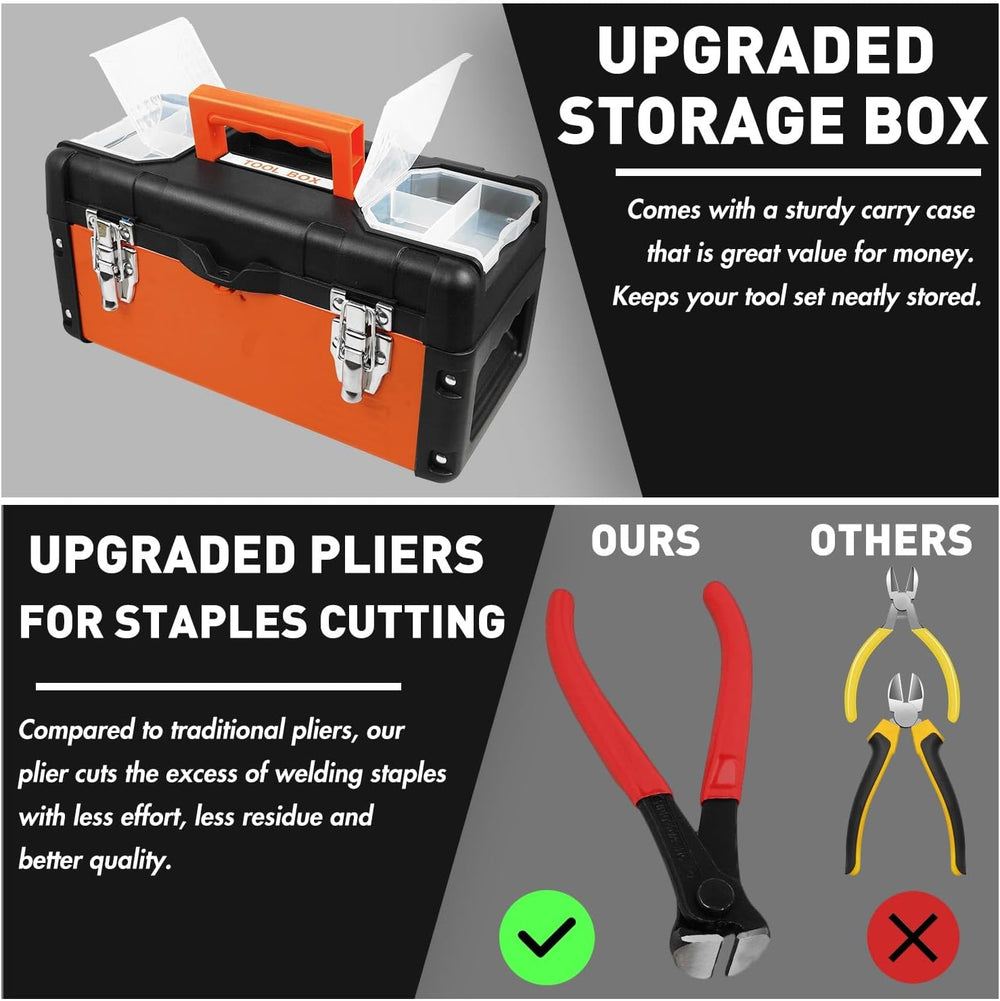 Plastic Welder Repair Machine Kit, 5-Level Adjustable Power, Bumper Plastic R...