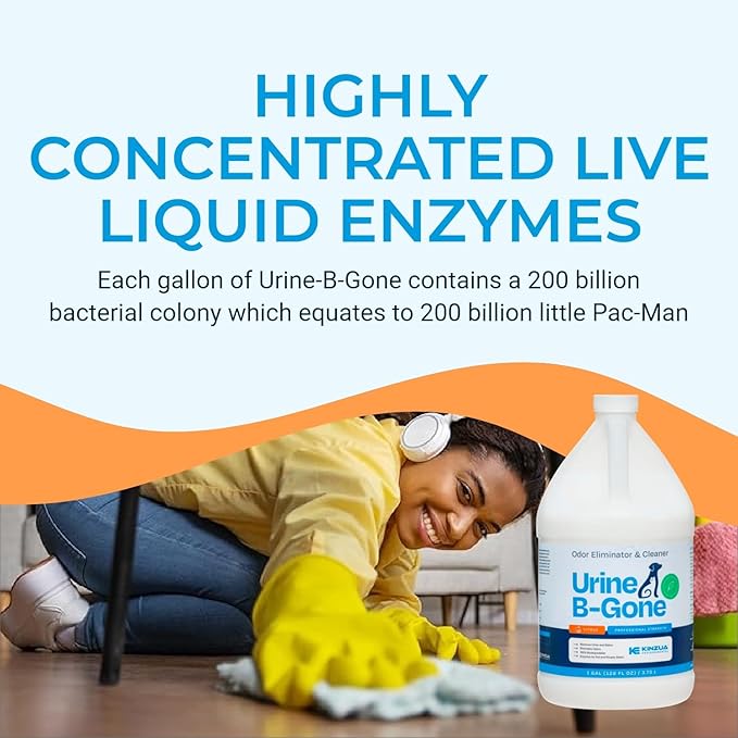 KINZUA ENVIRONMENTAL Urine B-Gone, Professional Enzyme Odor Eliminator & Pet