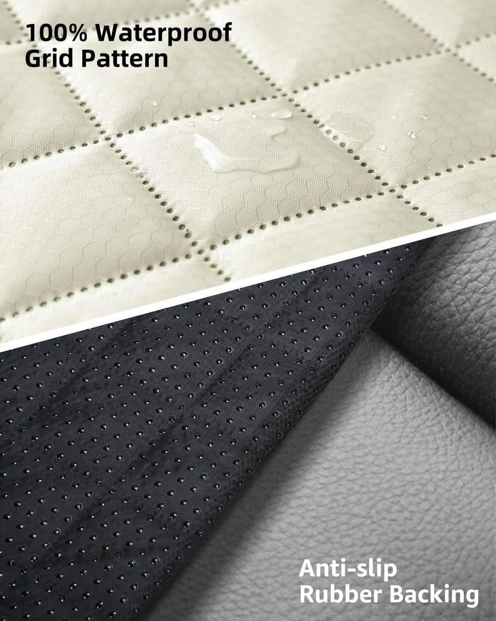 Waterproof Scratchproof Pet Bench Seat Covers for Cars, SUVs