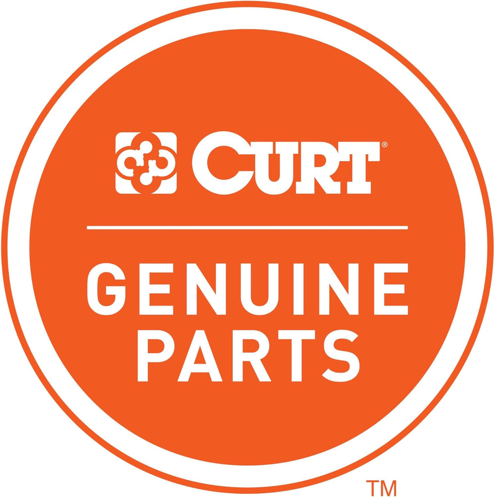 CURT 48325 Adjustable Pintle Mount for 2-Inch Hitch Receiver, 15,000 lbs., 6-...