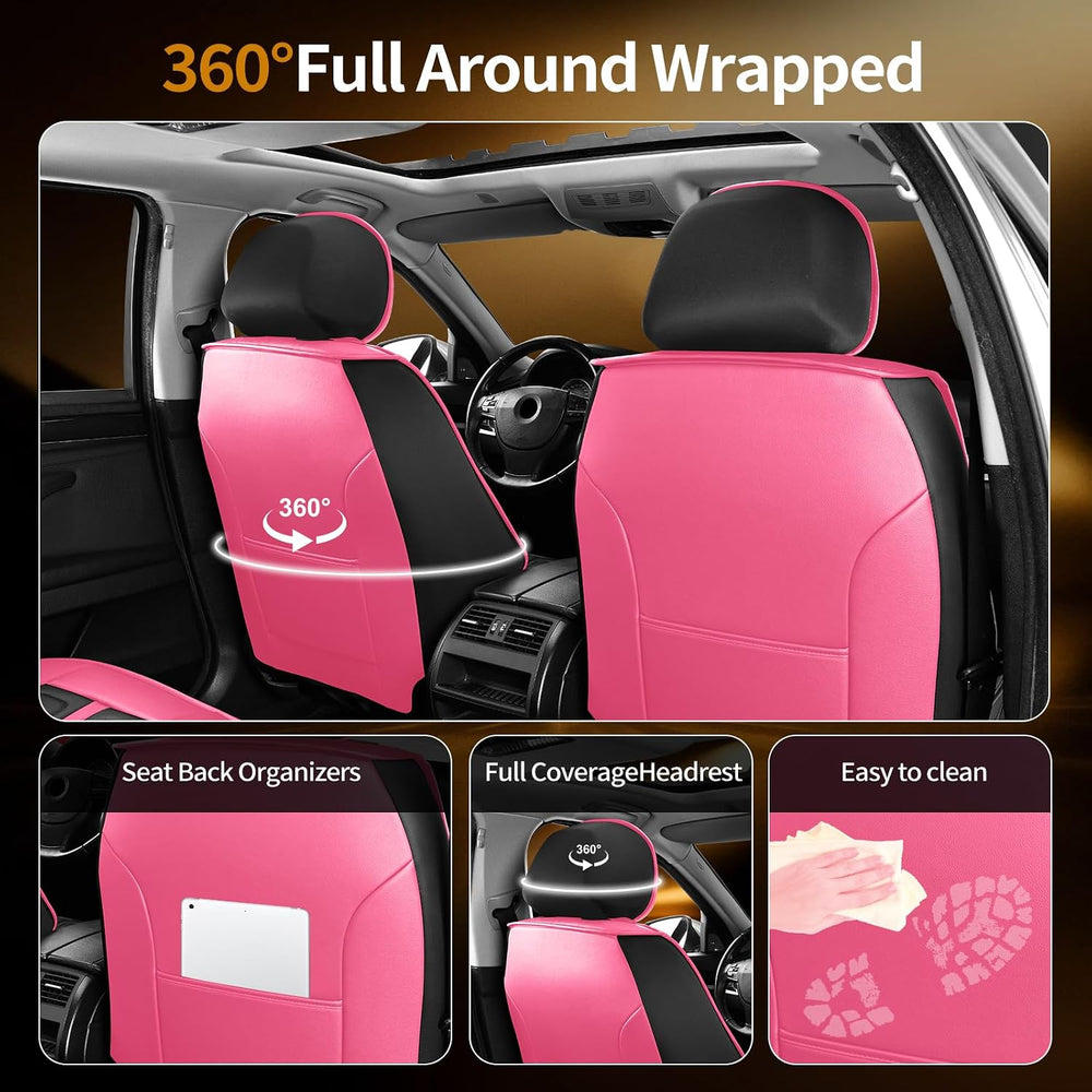 Car Seat Covers for Chevy Sonic 2012-2019 2020,Full Set,Pink