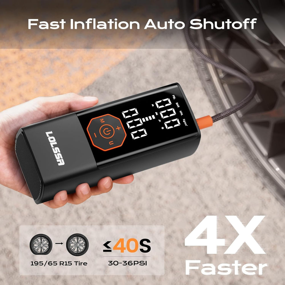 Tire Inflator Cordless Air Compressor Portable Air Pump for Car 180 PSI