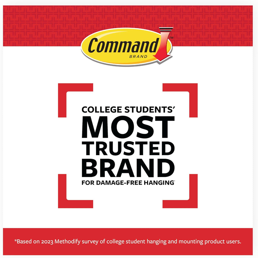 Command Large Picture Hanging Strips, Black, 3 Pack, 60 Pairs, Damage Free Fr...