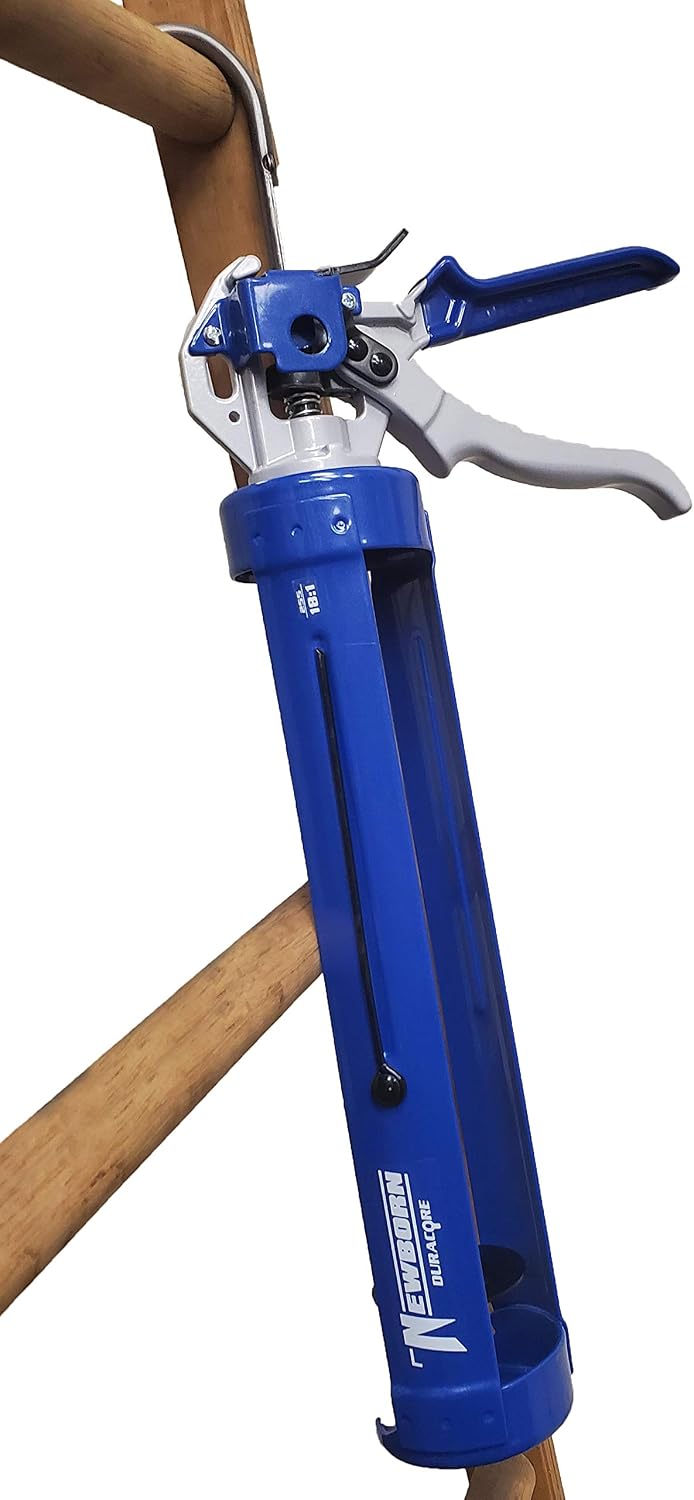 Newborn Super Smooth Rod Revolving Frame Caulk Gun, 1/4 Gallon Cartridge, 18:...