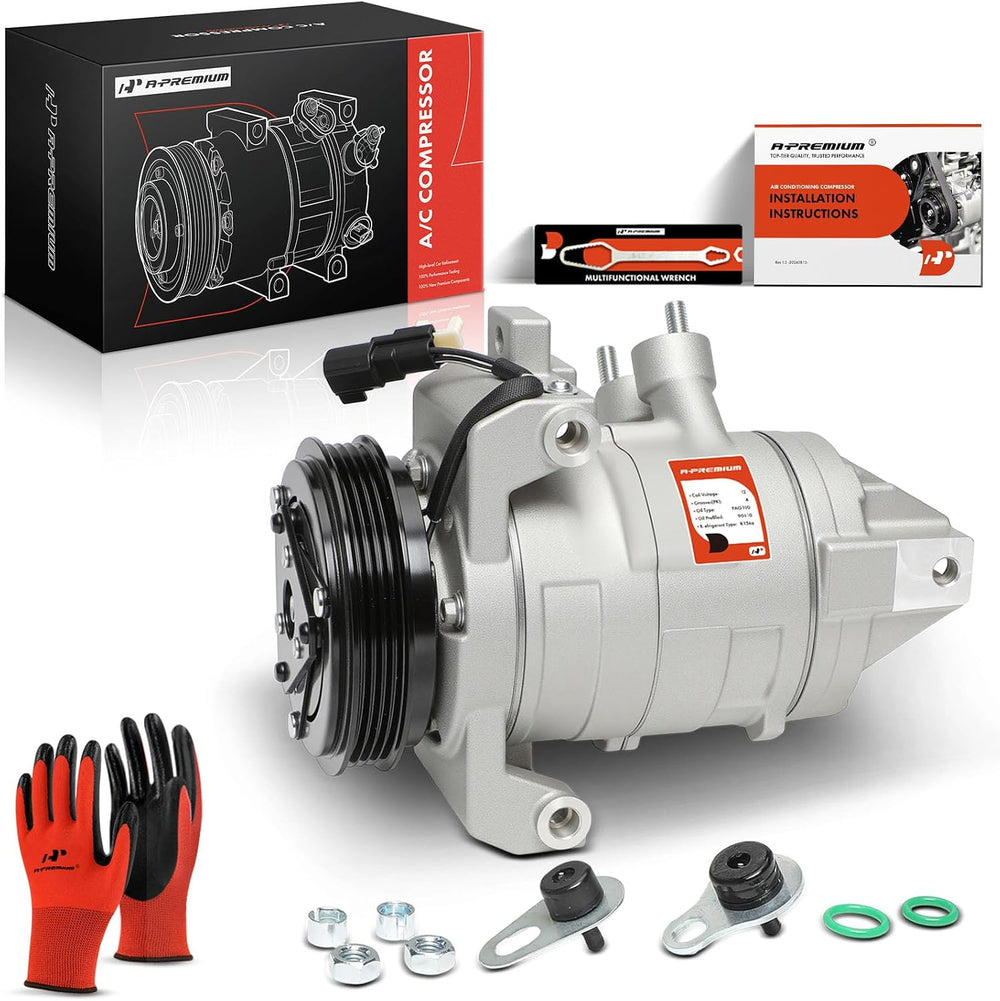A-Premium Air Conditioner AC Compressor with Clutch