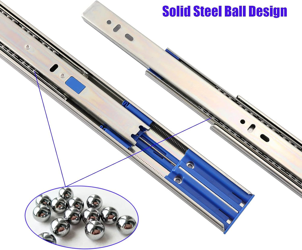 Soft Close Drawer Slides 10 Pair of 20 Inch Full Extension
