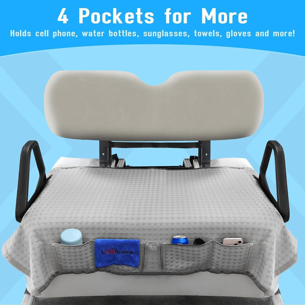 Golf Cart Seat Blanket Cooling Ice Silk Cover for EZGO Club Car Yamaha