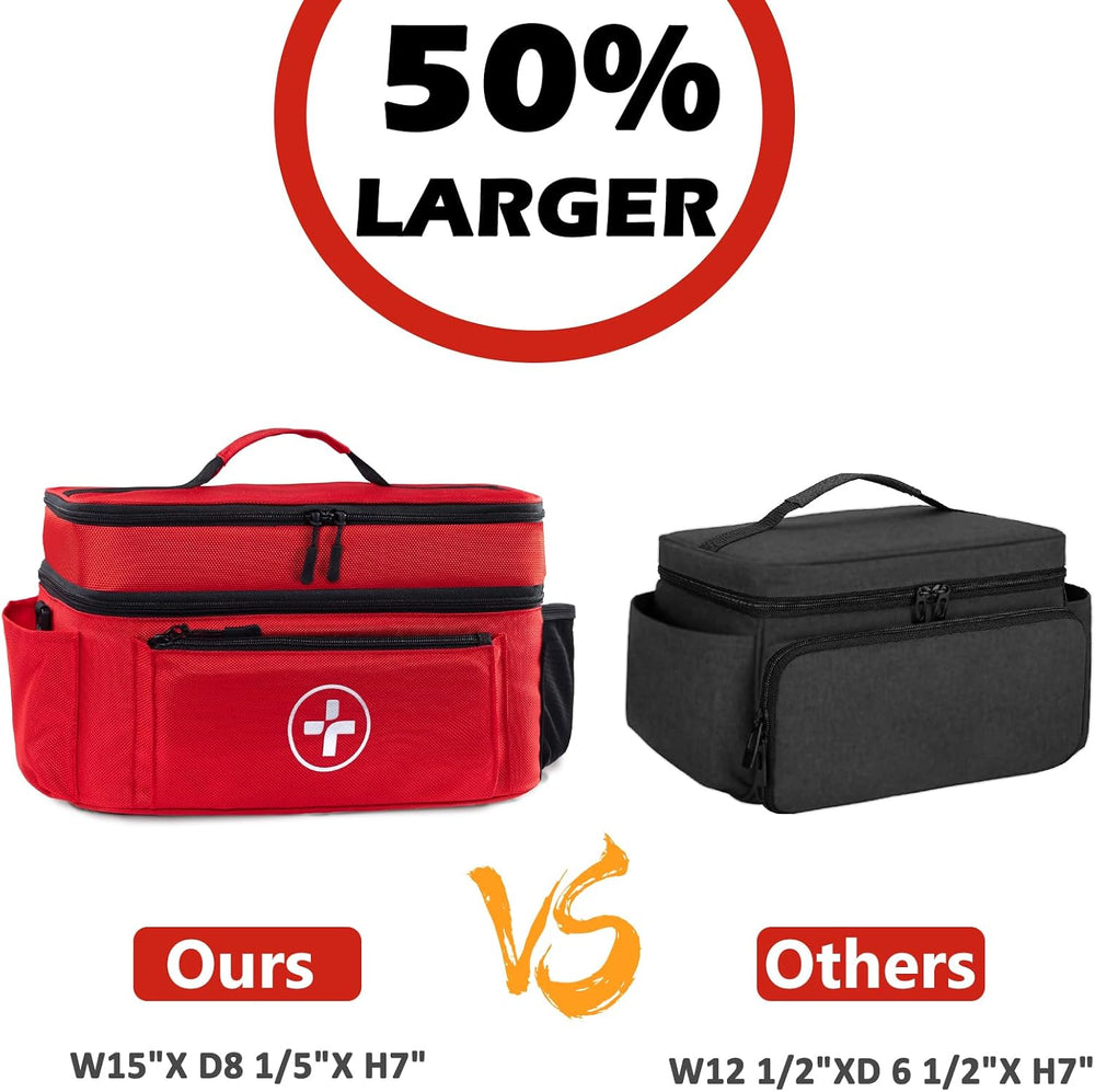 BAGSFY Medicine Bag, Large Medical Bag and First Aid Bag Empty for Travel