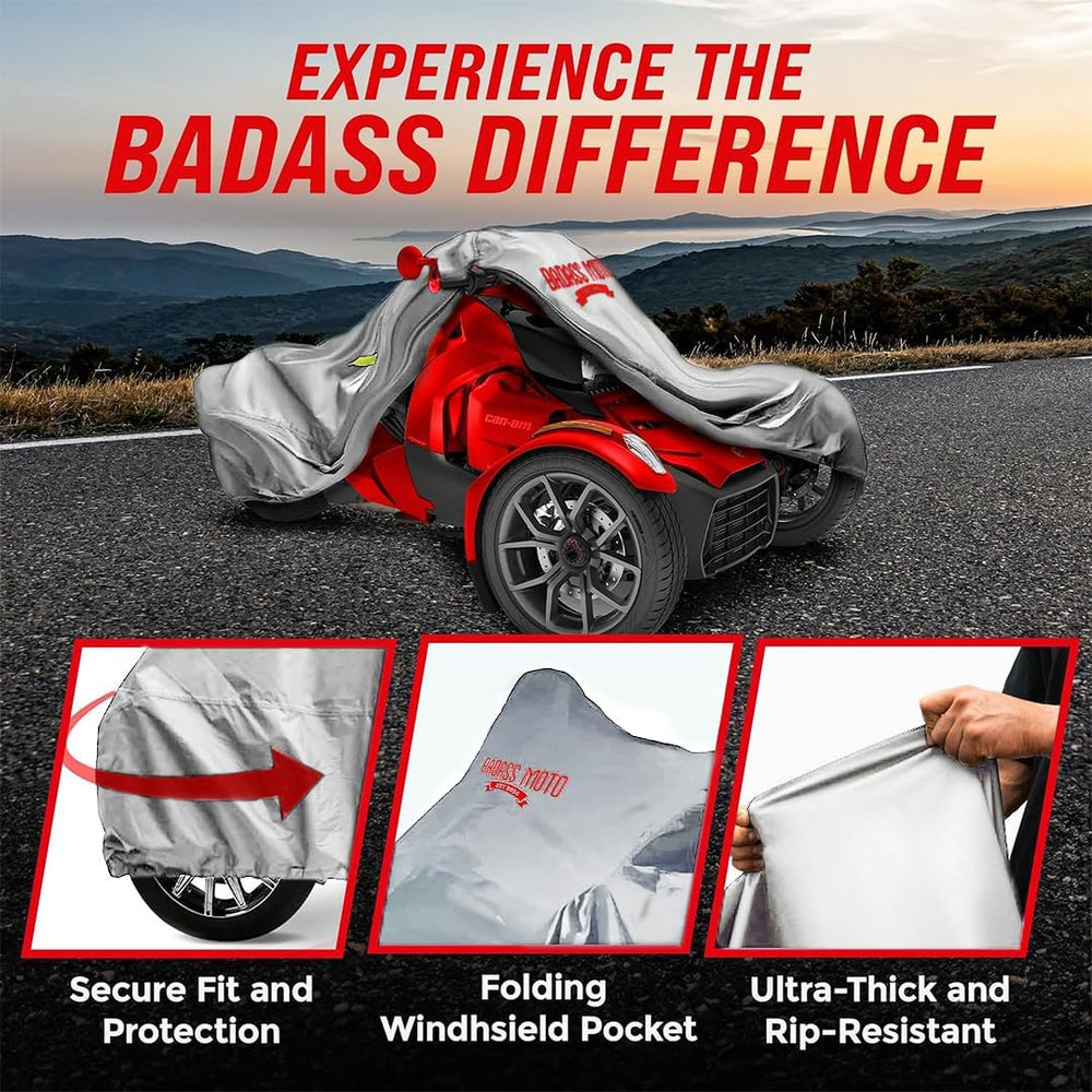 Badass Moto Can Am Ryker Cover Fits 600/900 Rally Sport Trike Three Wheeler. ...