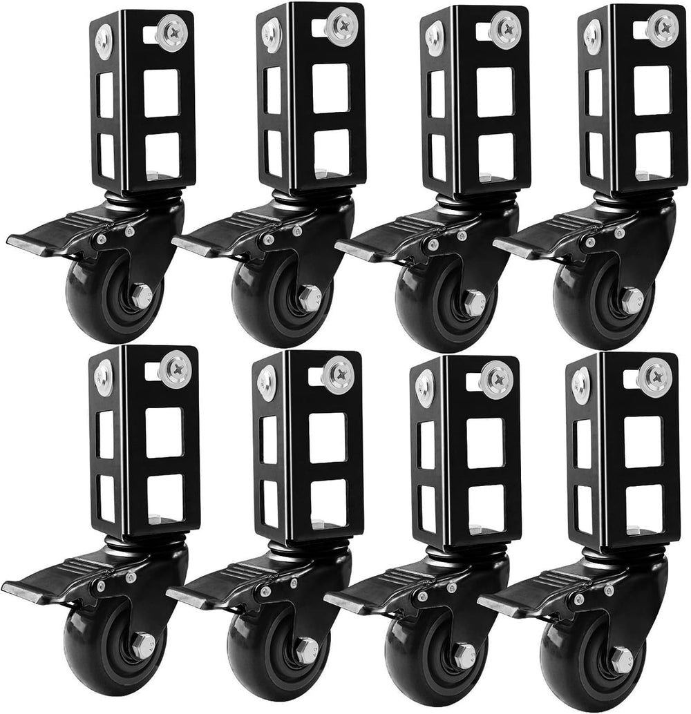 8PCS Storage Rack Caster Wheels,3" Heavy Duty Locking Caster Wheels Ware...