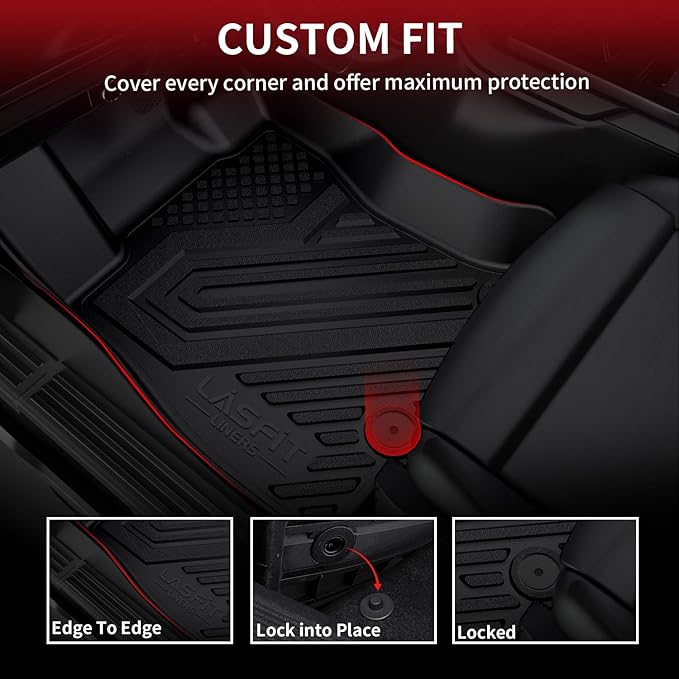 LASFIT Floor Mats & Cargo Mats for Volkswagen Taos 2022-2025, All Weather...
