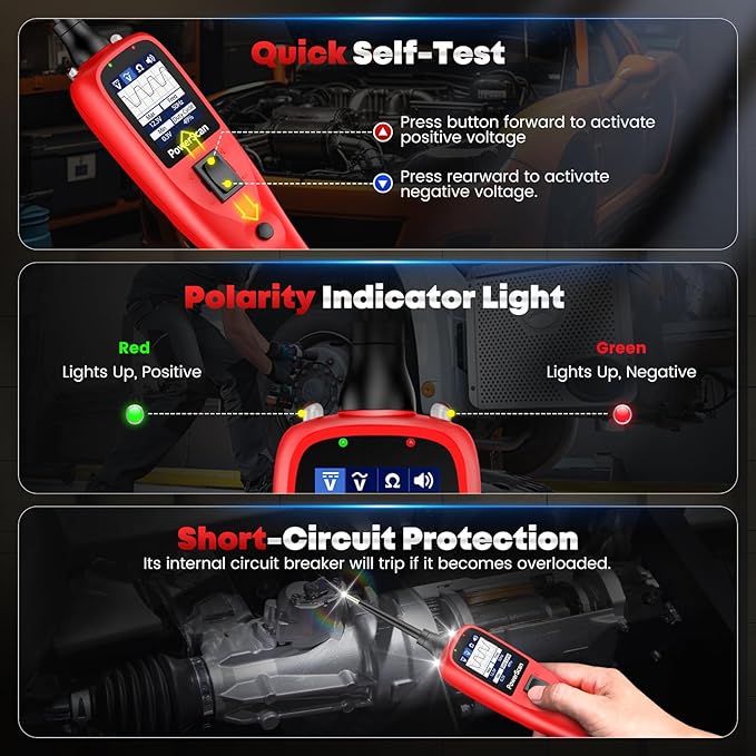 Autel PowerScan Automotive Circuit Tester, Power Circuit Probe Tool, 12-24V