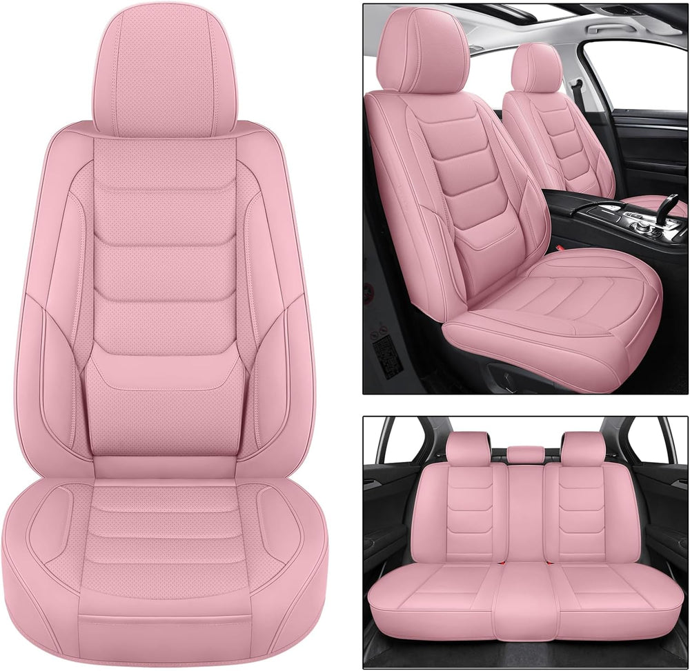 Leather Car Seat Covers Full Set Automotive Seat Protectors