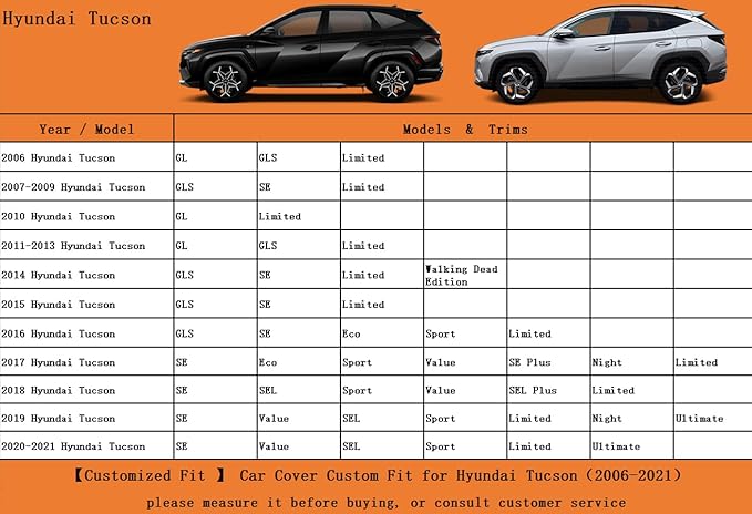 Kayme 7 Layers SUV Car Cover Custom Fit