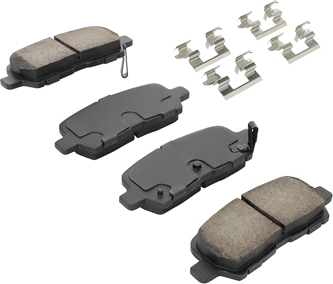 Premium Semi-Metallic Rear Brake Pads Compatible