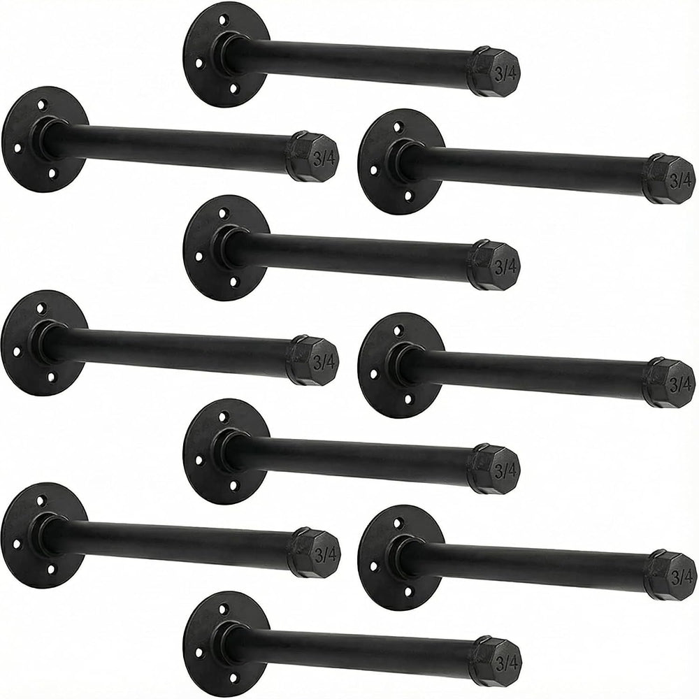IAE Wall Mounted Closet Rod,Industrial Pipe Clothes Rack,Closet Hanging Bar (...